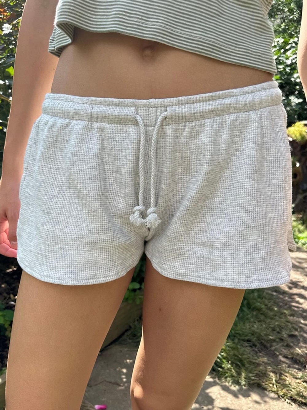 Brandy Melville Waffle Sweatshort